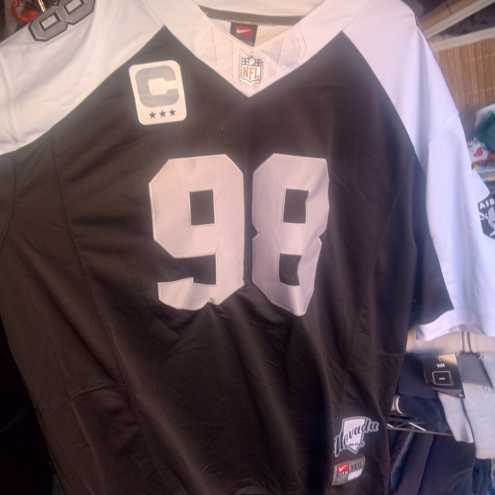Raiders XXXL  "CROSBY"98 Nike BLACK Jersey COMBO